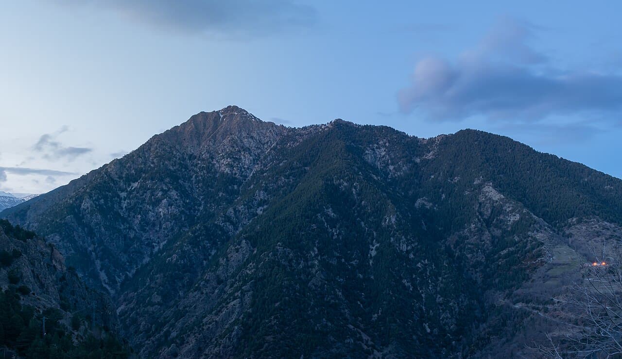 Krzysztof Golik - Bony de la Pica (2405 m) in Sant Julià de Lòria/Andorra parish (seen from Canòlic lookout), Andorra