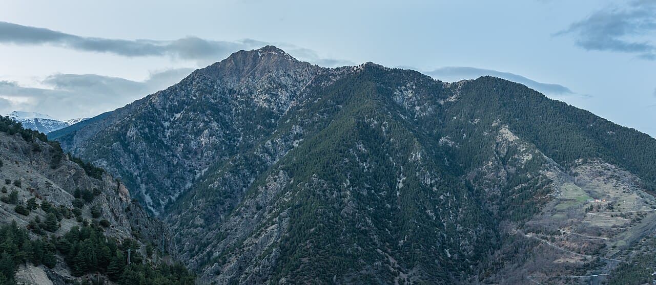 Krzysztof Golik - Bony de la Pica (2405 m) in Sant Julià de Lòria:Andorra parish (seen from Canòlic lookout), Andorra