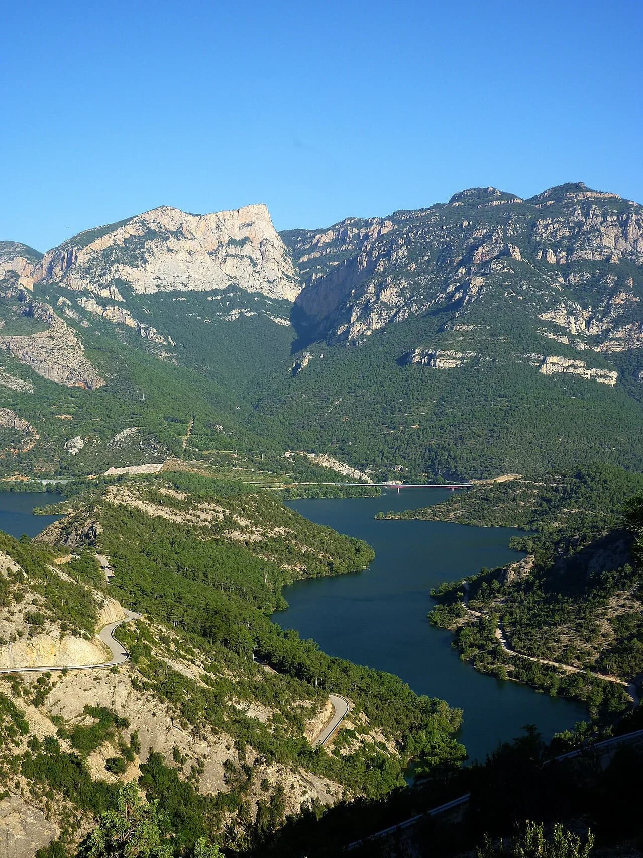 Lo Coscollet des de la Serra d'Aubàs