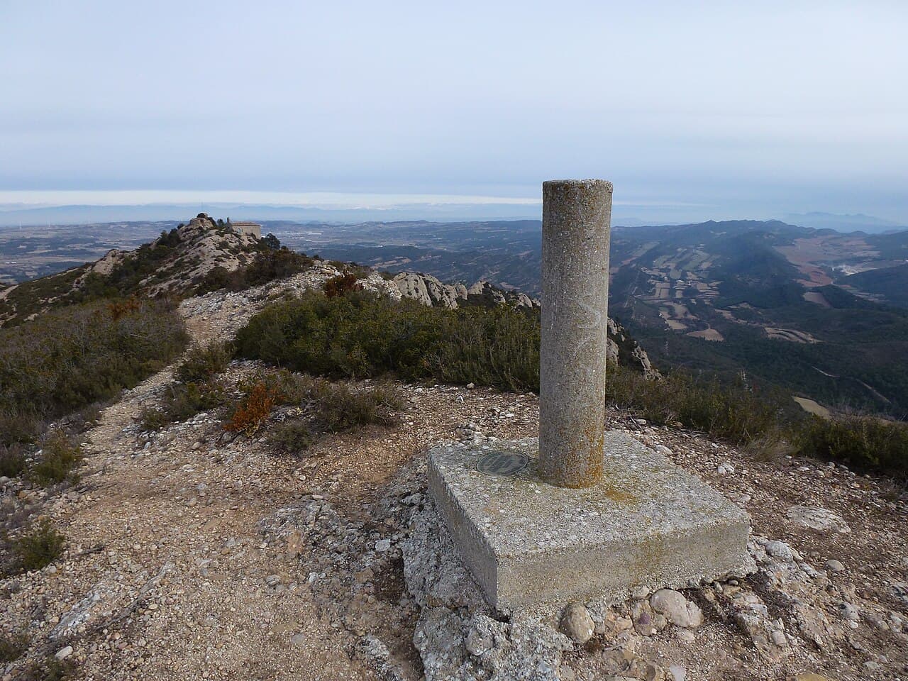 Caçavertex - Imatge del vèrtex geodèsic de Sant Miquel de Montclar