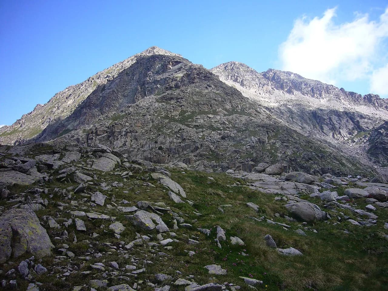 Punta Alta de Comalesbienes des de la Presa de Cavallers
