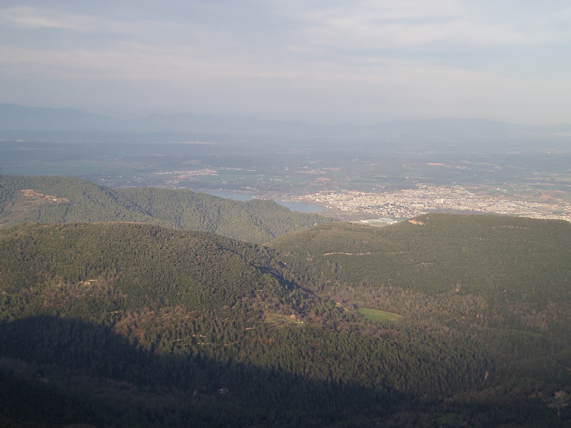 Rocacorba des del Pla de l'Estany