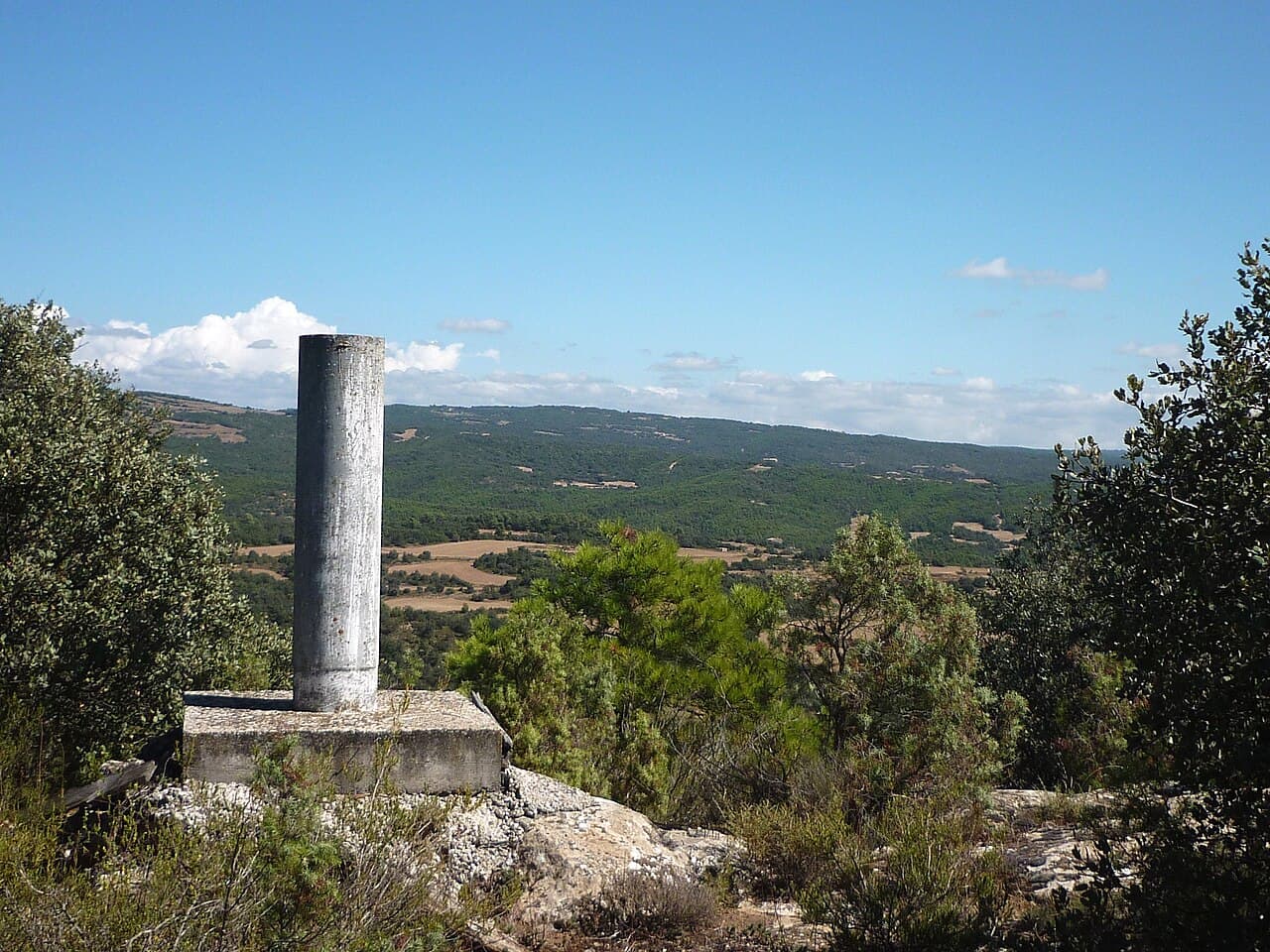 Isidre blanc - Tossal de Puigredon: vèrtex geodèsic