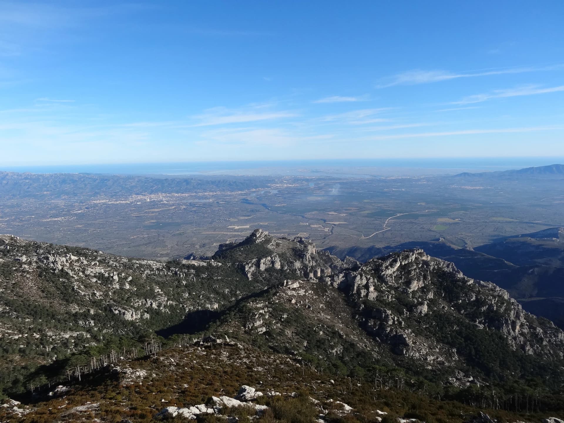 EliziR - Vistes al SE des del mirador del Caro, Els Ports (desembre 2012)