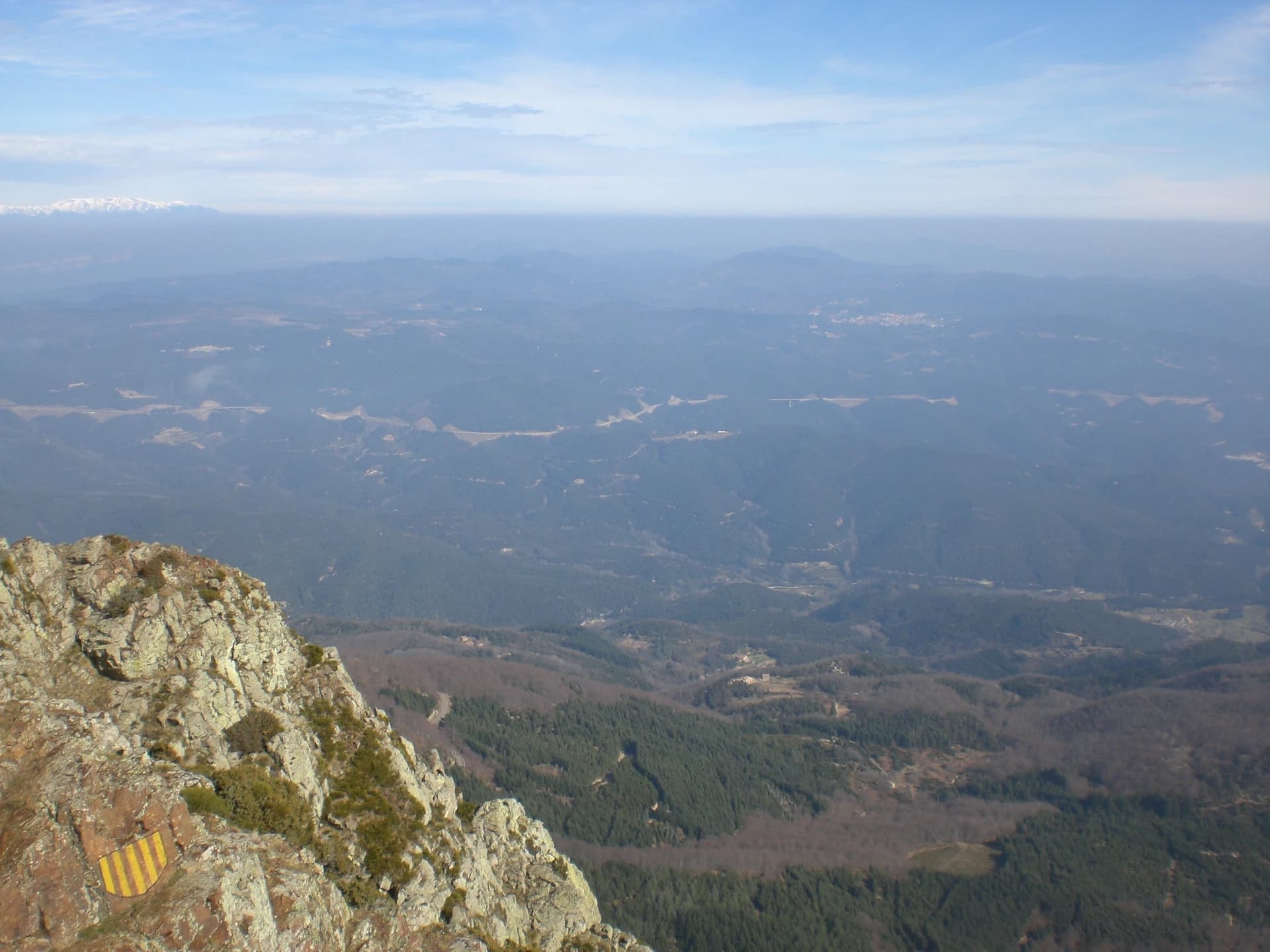 EliziR - Vistes al NE des de les Agudes, Montseny (febrer 2011)