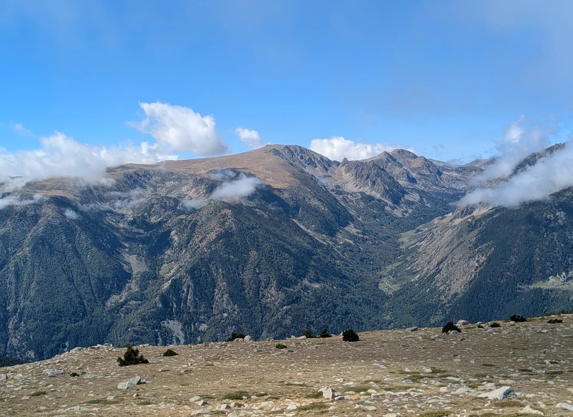 Alan Mattingly - The view is from El Punxó. The Campcardós valley is to the right of and below the summit.